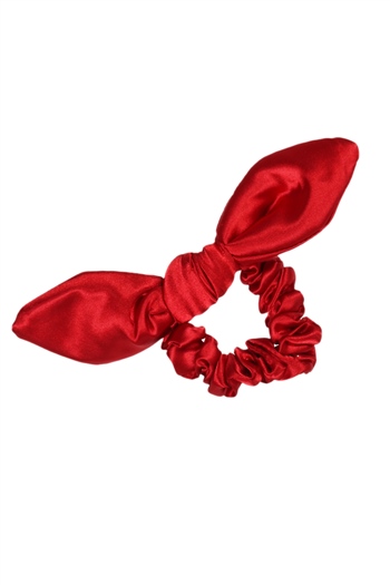 hahai accessoriesKadın Fiyonk Model Kırmızı Scrunchie Toka