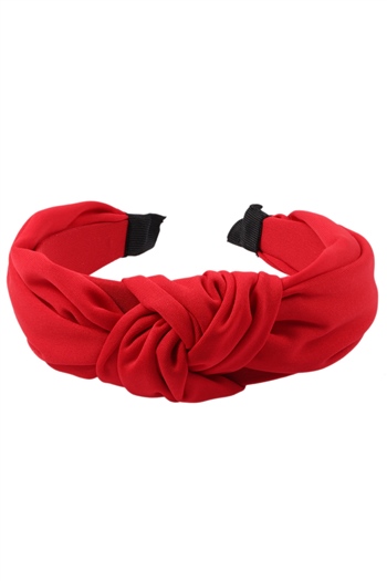hahai accessoriesKadın Geniş Band Kırmızı Renk Düğümlü Kırmızı Taç