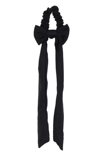 hahai accessoriesKadın Uzun Kurdele Model Siyah Scrunchie Toka